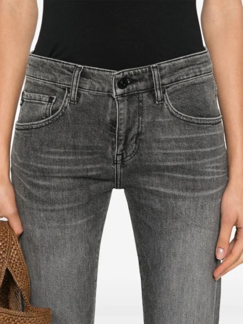 AG Adriano Goldschmied| StoneWashed Black Denim ‘Ex-Boyfriend Slim’ Jeans Sz 27R